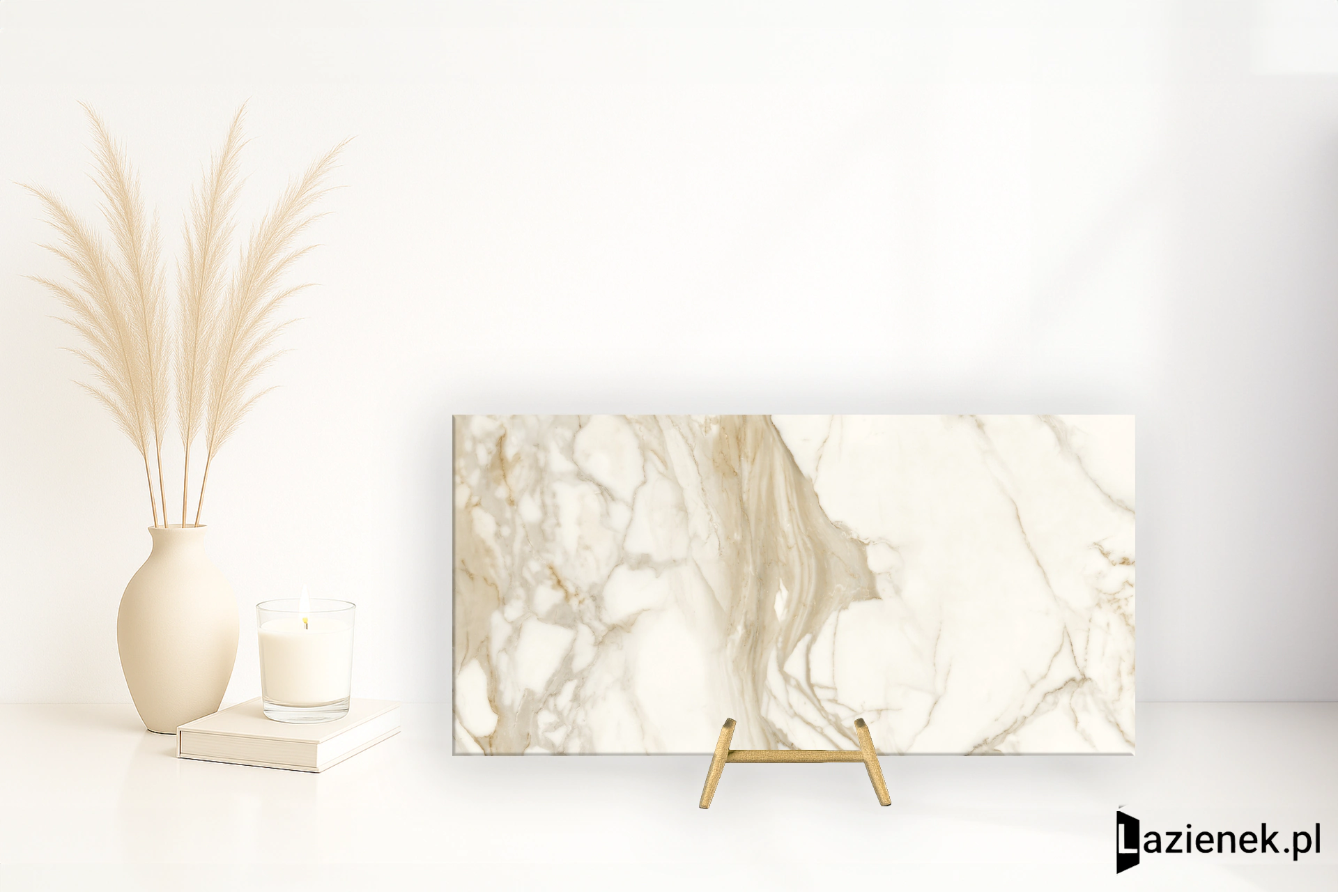 Graniti Fiandre Marble Lab Calacatta Dorato polerowana 60x120 cm gr. 8 mm - płytka rektyfikowana / AL279X864